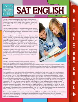 SAT English (Speedy Study Guide), Speedy Publishing