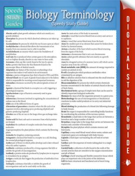 Biology Terminology (Speedy Study Guide), Speedy Publishing