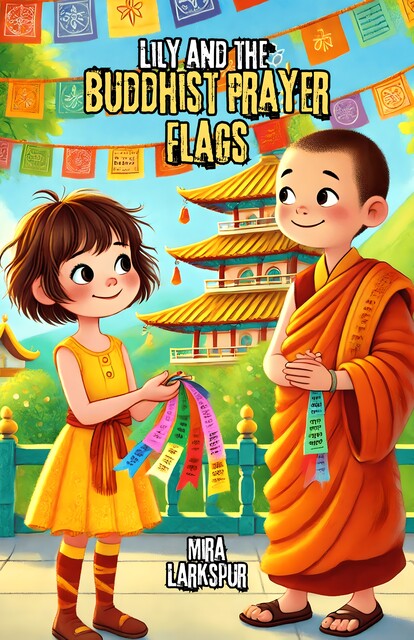 Lily and the Buddhist Prayer Flags, Mira Larkspur