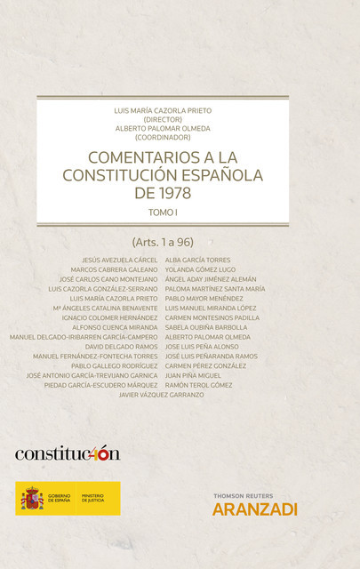 Comentarios a la Constitución Española de 1978 – Tomo I, Luis María Cazorla Prieto, Alberto Palomar Olmedo