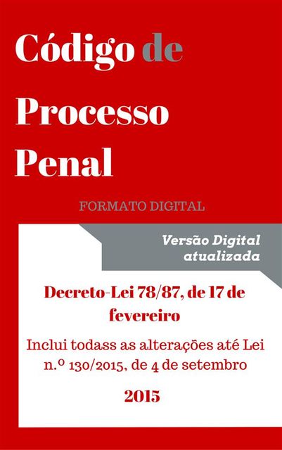 Código de Processo Penal – 2015, Vítor Manuel Vieira