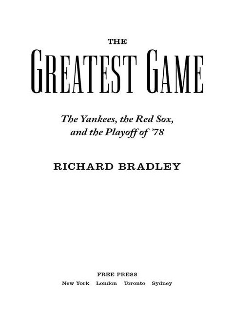 The Greatest Game, Richard Bradley