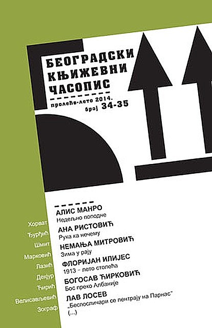 Beogradski književni časopis br. 34–35, mart 2014, Beogradski književni časopis