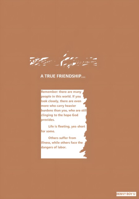 THE TRUE FRIENDSHIP, Benny Boy Ubalde
