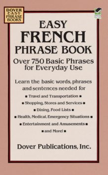 Easy French Phrase Book, Inc., Dover Publications