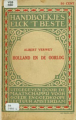 Holland en de oorlog, Albert Verwey