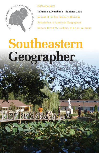 Southeastern Geographer, David Cochran, Jr.A., Carl A. “Andy” Reese