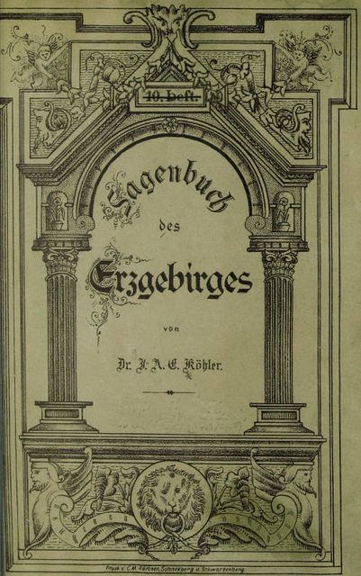 Sagenbuch des Erzgebirges, Johann August Ernst Köhler