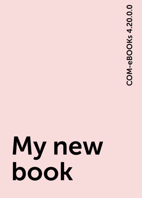 My new book, COM-eBOOKs 4.20.0.0
