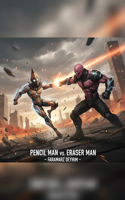 PENCIL MAN vs. THE ERASER Man, Faramarz Deyhim