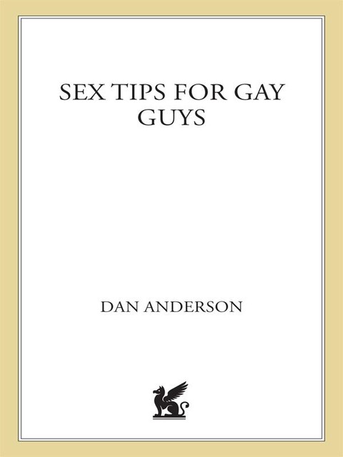 Sex Tips for Gay Guys, Dan Anderson