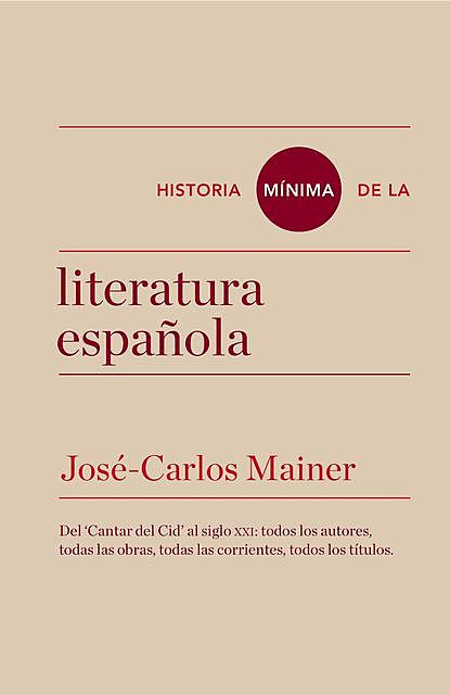 Historia mínima de la literatura española, José Carlos Mainer