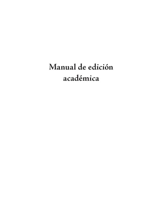 Manual de edición académica, Jorge Beltrán