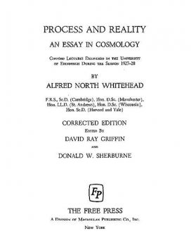 Alfred North Whitehead – Process & Reality, www. sarcastro. net