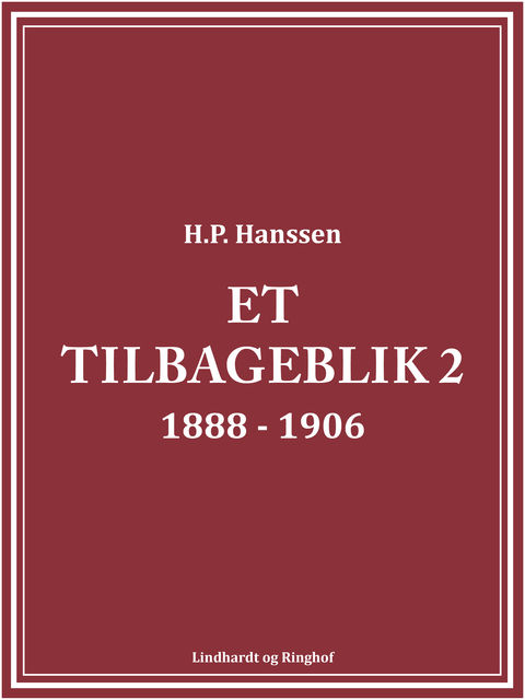 Et tilbageblik 2, H.P. Hanssen