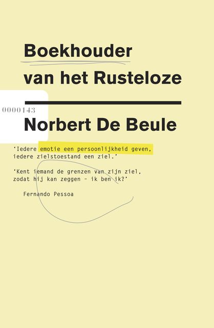 Boekhouder van het rusteloze, Norbert de Beule