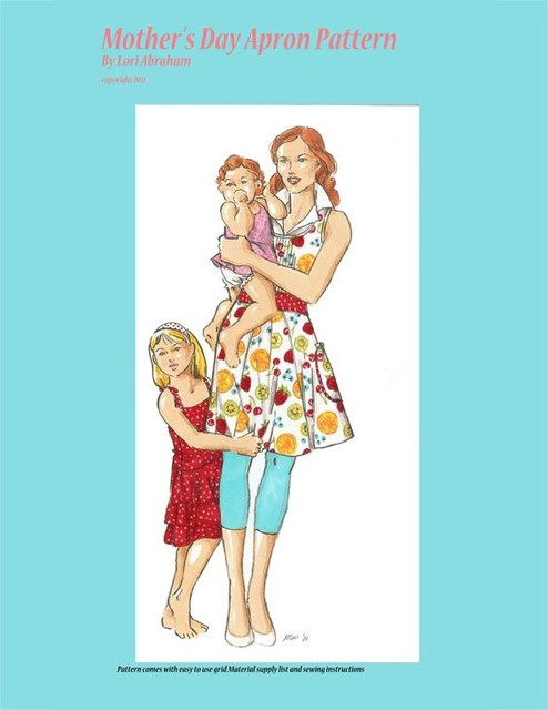 Mother's Day Apron Pattern, Lori Abraham