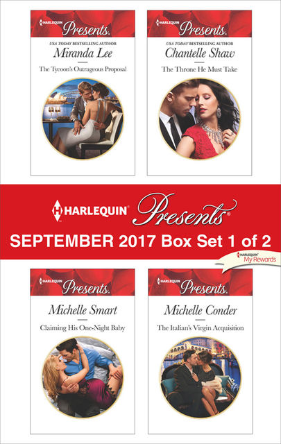 Harlequin Presents September 2017 – Box Set 1 of 2, Chantelle Shaw, Michelle Smart, Michelle Conder, Miranda Lee