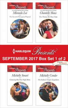 Harlequin Presents September 2017 – Box Set 1 of 2, Chantelle Shaw, Michelle Smart, Michelle Conder, Miranda Lee