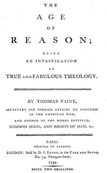 Век разума, Томас Пейн