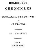 Chronicles (1 of 6): The Description of Britaine, Raphael Holinshed, William Harrison, John Hooker