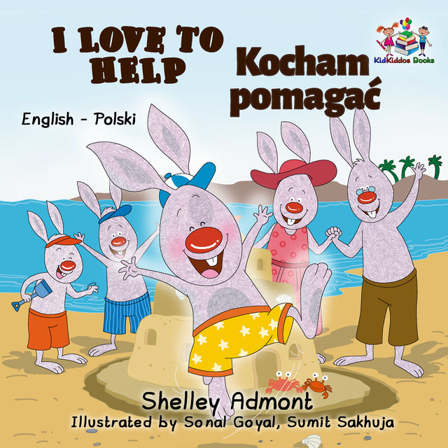 I Love to Help Kocham pomagać, KidKiddos Books, Shelley Admont