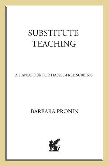 Substitute Teaching, Barbara Pronin