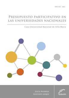 Presupuesto participativo en las universidades nacionales, Lucía Riveros, Rodolfo Luque
