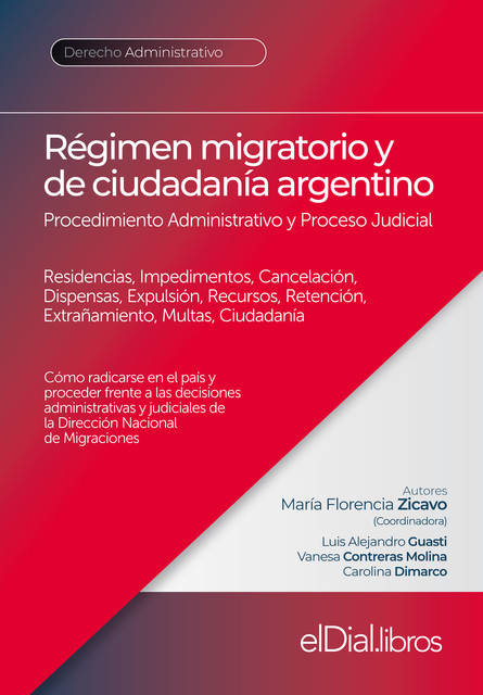Régimen migratorio y de ciudadanía argentino, Carolina Dimarco, Luis Alejandro Guasti, Vanesa Contreras Molina, María Florencia Zicavo