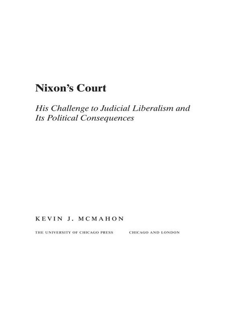 Nixon's Court, Kevin J. McMahon