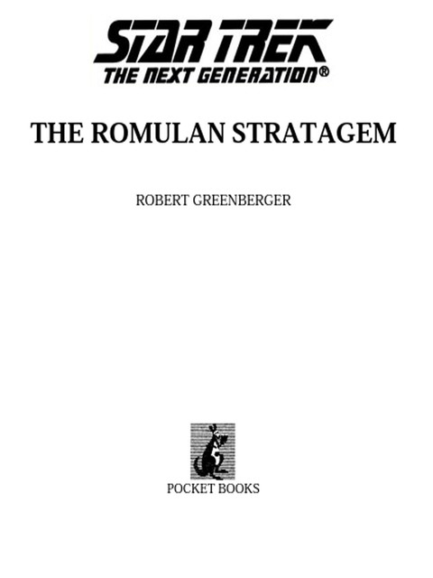 The Romulan Stratagem, Robert Greenberger