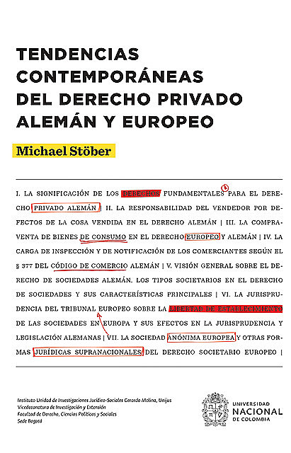 Tendencias contemporáneas del derecho privado alemán y europeo, Michael Stöber