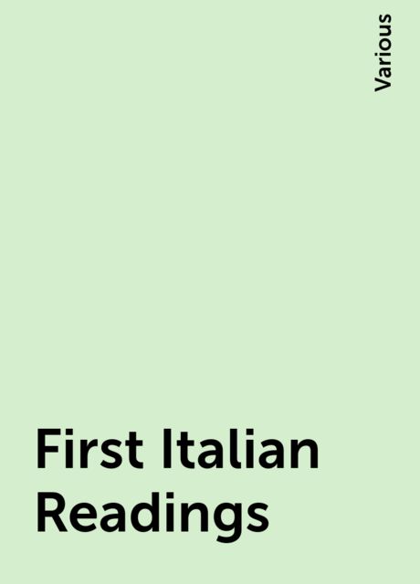 First Italian Readings, Various