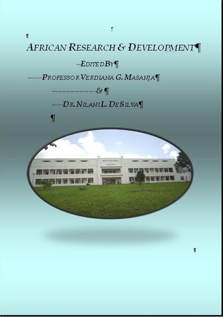 African Research & Development (R&D) Africa, Verdiana Grace Masanja