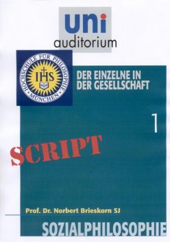 Sozialphilosophie, Teil 1, Norbert Brieskorn