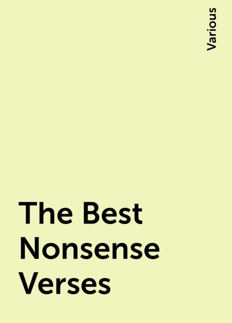 The Best Nonsense Verses, Various