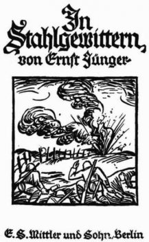 In Stahlgewittern, aus dem Tagebuch eines Stoßtruppführers, Ernst Jünger
