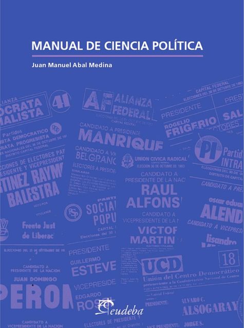 Manual de ciencia polÃ­tica, Juan Manuel, Abal Medina