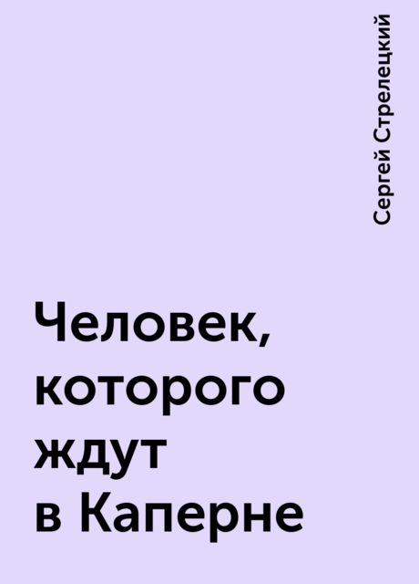 Человек, которого ждут в Каперне, Сергей Стрелецкий