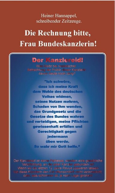 Die Rechnung bitte, Frau Bundeskanzlerin, Heiner Hannappel