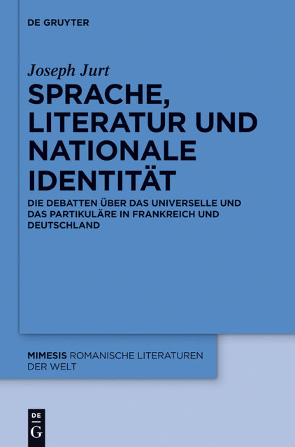 Sprache, Literatur und nationale Identität, Joseph Jurt