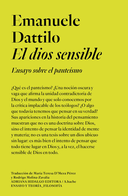 El dios sensible, Emanuele Dattilo