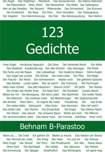 123 Gedichte, Behnam B. Parastoo