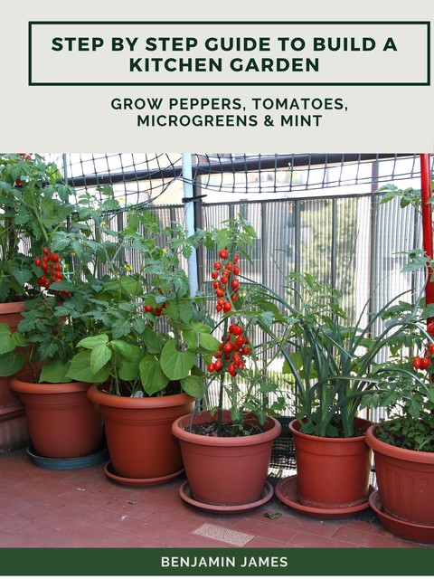 Step by Step Guide to Build a Kitchen Garden: Grow Peppers, Tomatoes, Microgreens & Mint, Benjamin James