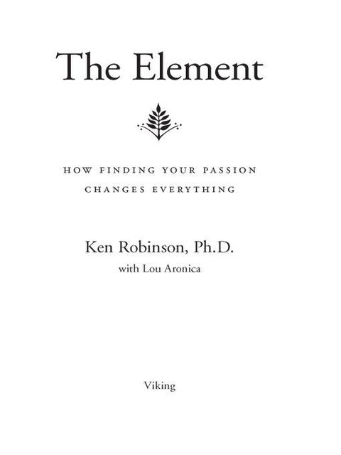 The Element, Ken Robinson