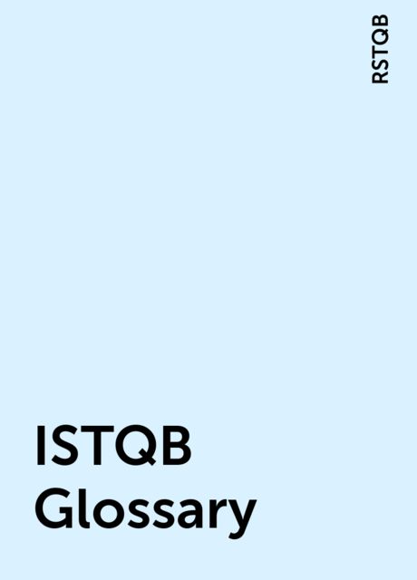 ISTQB Glossary, RSTQB