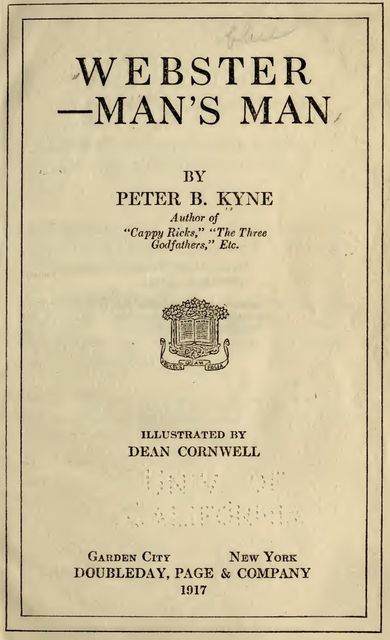 Webster—Man's Man, Peter B.Kyne