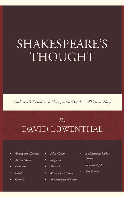 Shakespeare’s Thought, David Lowenthal