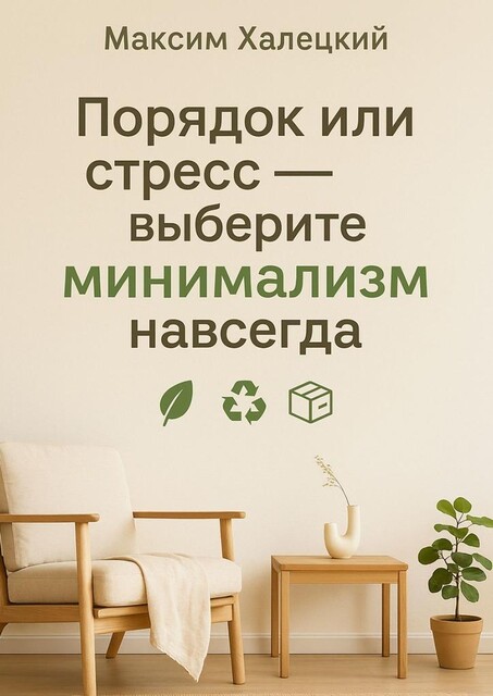 Порядок или стресс — выберите минимализм навсегда, Максим Халецкий