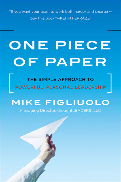 One Piece of Paper, Mike Figliuolo